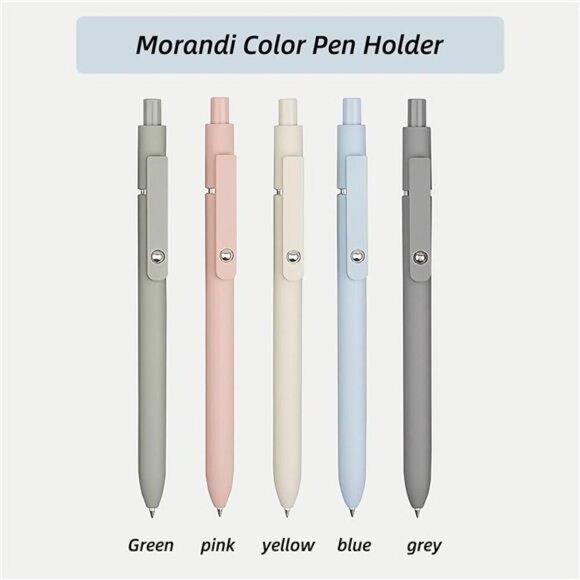Gel Pens, 5 Pcs 0.5mm Black Ink Pens Fine Point Smooth Writing Pens, High-End - Picture 2 of 7